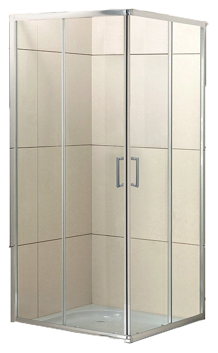 Уголок душевой BelBagno UNO-195-A-2-80-C-Cr 80x80x195 см, прозрачное стекло