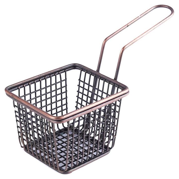 Корзинка для подачи P.L. Proff Cuisine 73038029 / SG-95350 (A) Antique Copper 10х10 см h=9 см (нерж. сталь)