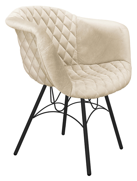 Стул Sheffilton SHT-ST31-C4/S100 кремовый / черный муар