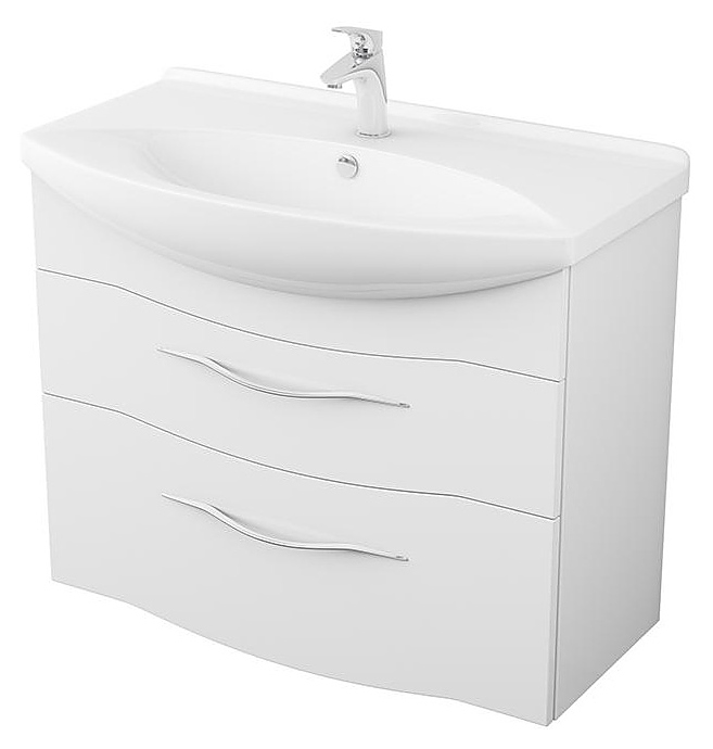 Тумба подвесная под раковину OWL Vessla stor 85 OW22.13.00, белая