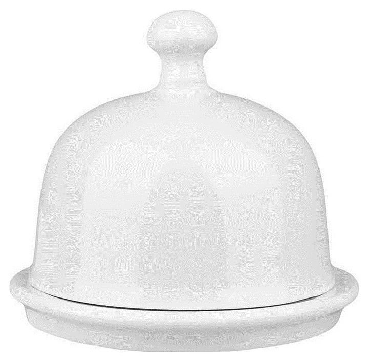 Икорница P.L. Proff Cuisine F1208-3,75 30 мл d=8,8 см h=8 см с крышкой (фарфор) белая
