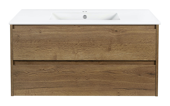 Тумба под раковину Vincea Gio 1000 T.Oak 100,6х46 см, подвесная, дуб табак