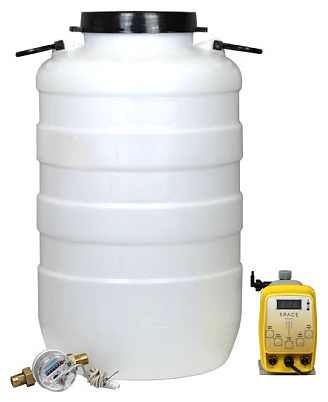 Комплекс дозирования SpaceAqua Dose 603-IMP, емкость 50 л, счетчик Dn15