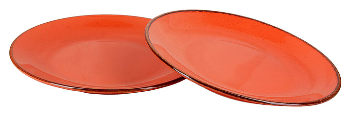 Набор из 2 обеденных тарелок Porland Seasons POR0046 280 мм оранжевый