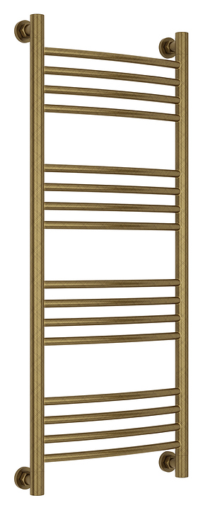 Полотенцесушитель водяной Сунержа Богема+ 100x40 см с выгнутой перемычкой, состаренная бронза