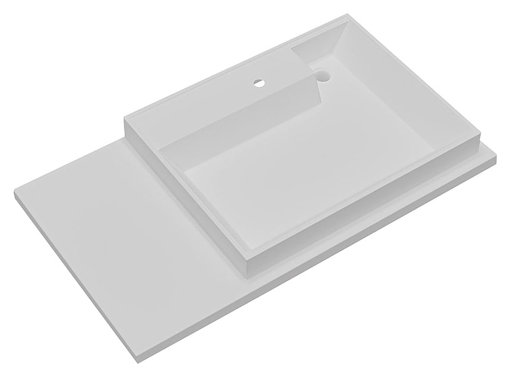 Раковина СаНта Юпитер 90х50 см, мрамор, правая