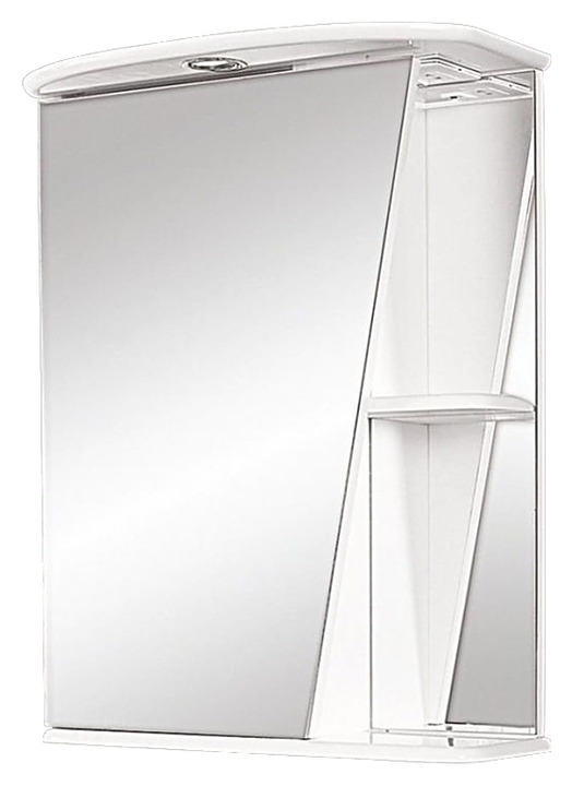 Шкаф зеркальный Misty Бриз-55 55х72 см с подсветкой, левый, белый