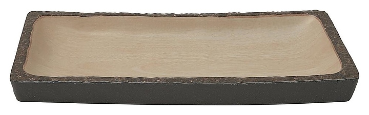 Блюдо сервировочное P.L. Proff Cuisine S51607 Timber Brown 41х18х4 см (меламин) прямоугольное