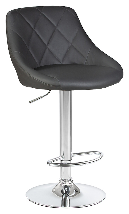 Стул барный DOBRIN 5007-LM LOGAN (серый, хромированная сталь)