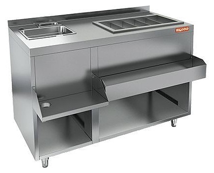 Барная станция HICOLD НБМКС-12/7БПК (с бортом, без ящика)