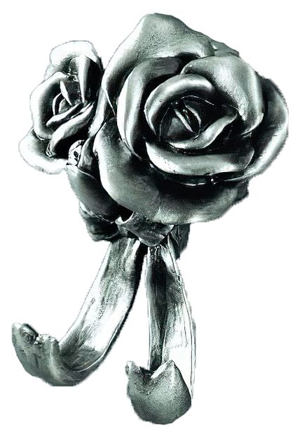 Крючок двойной Art&Max Rose AM-B-0912-T серебро