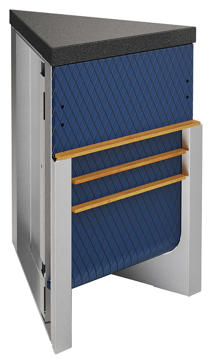 Прилавок нейтральный угловой Refettorio Case RU10AS45