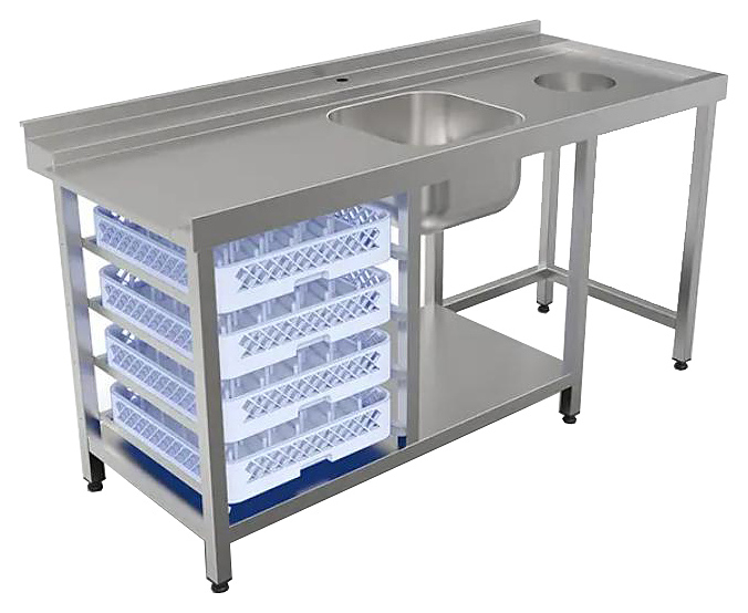 Стол для посудомоечной машины КОБОР СПМ/2-170/70/П