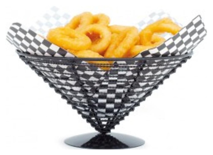 Корзинка для подачи P.L. Proff Cuisine 161.36 Конус d=23 см h=12,5 см (металл) черная
