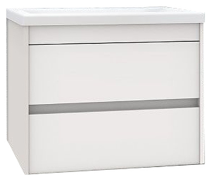 Тумба под раковину Art&Max Family-750-2C-SO-BL белый глянец