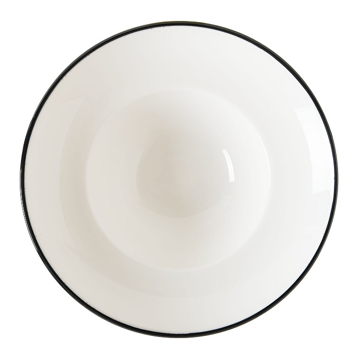 Тарелка глубокая Bonna Линеа Черный Гурмэ 77976 d 270 мм h 56 мм