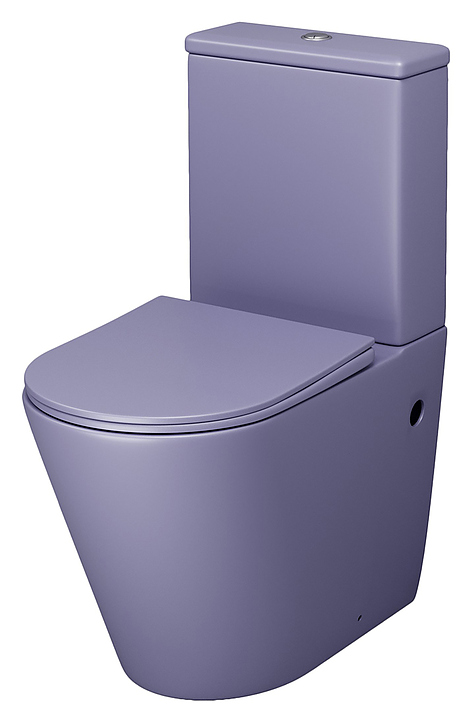 Унитаз напольный с крышкой-сиденьем Grossman Color GR-4480LIMS фиолетовый матовый