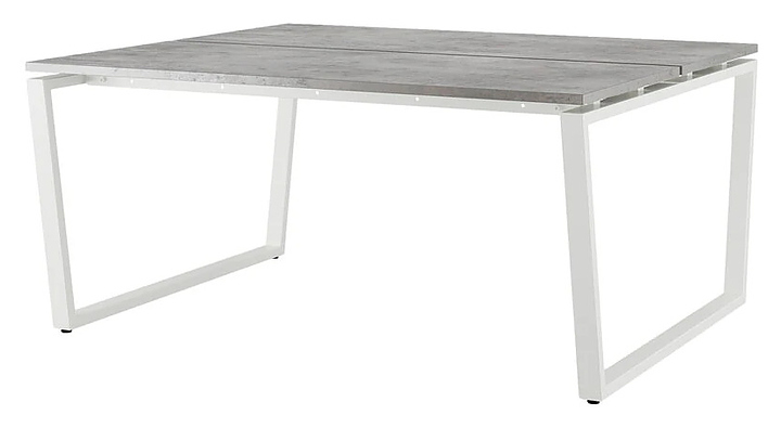 Стол офисный КОБОР OTR/2-160/160 white/chicago