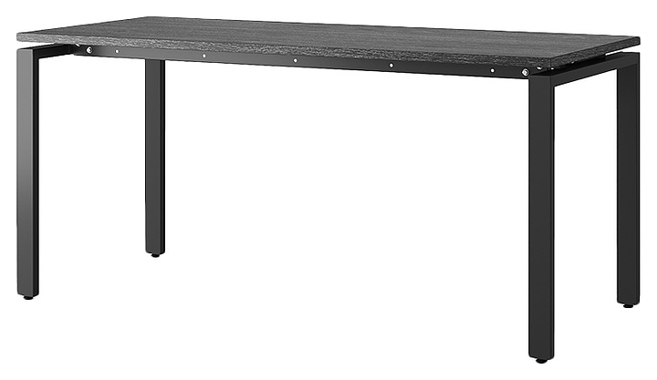 Стол офисный КОБОР P-100/80 black/glazed