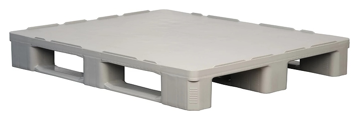 Паллет гигиенический ТАРА.РУ IR 1210-3R-G 1200х1000х160 мм (cплошной на 3 полозьях) серый