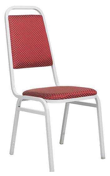 Стул ChiedoCover Денвер 20 мм Лайт, белый, корона красная