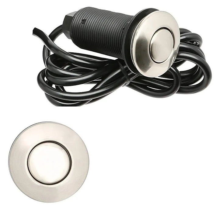 Кнопка пневматического управления In Sink Erator Air Switch 76615 (нержавеющая сталь)