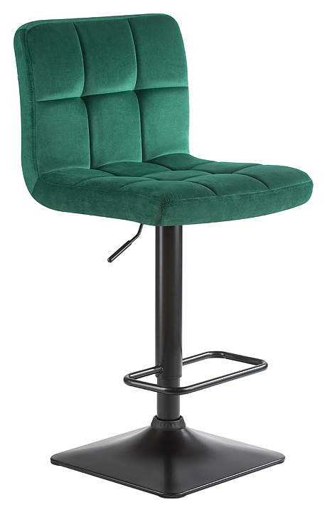 Стул барный DOBRIN 5018-LM DOMINIC (зеленый велюр, черный)