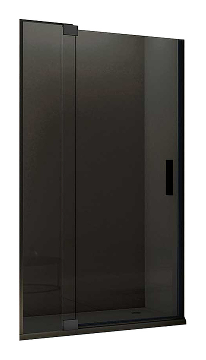 Дверь душевая Vincea Extra VDP-1E1112CGB 110х200 см с тонированным стеклом, распашная, черный профиль