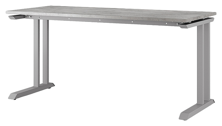 Стол офисный КОБОР L1-140/60 aluminum/chicago