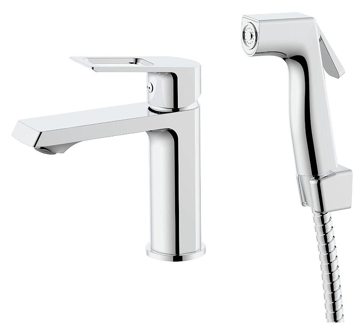 Смеситель для раковины VODA Surf SF27H с гигиеническим душем