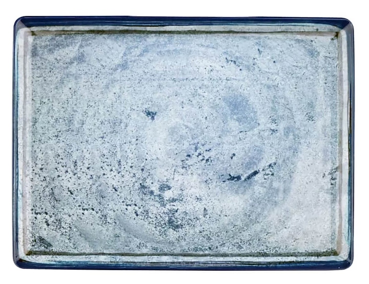 Тарелка плоская прямоугольная Kutahya Blue Stone BNTAN30x22DU890003/G 300х220 мм