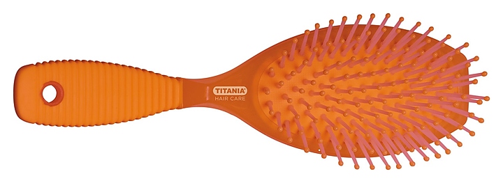 Щетка массажная Titania 1823 с рельефной ручкой, 11 рядов