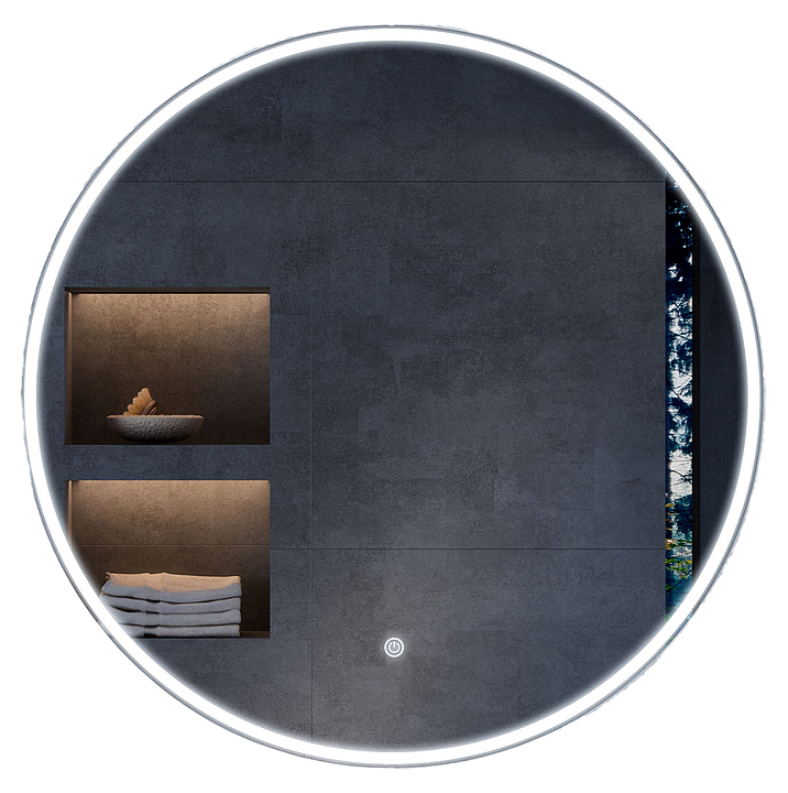 Зеркало Vincea LED VLM-3DE700 70×70 см, c подсветкой, сенсорным выкл. и диммером