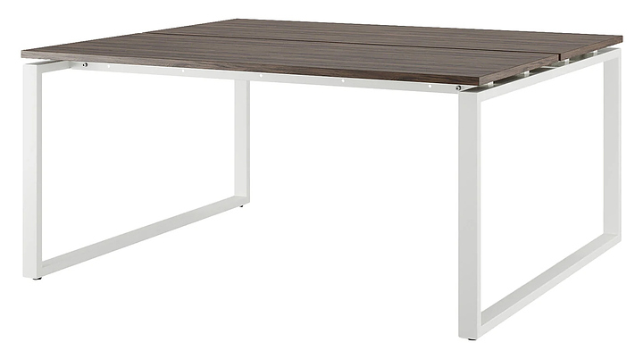 Стол офисный КОБОР O1/2-140/140 white/charlston