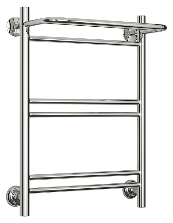 Полотенцесушитель водяной с полкой Стилье Версия-Н1 60х40 см без покрытия