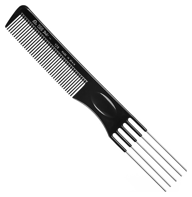 Расческа Eurostil ES 00128 комбинированная с металлической вилкой, 195 мм