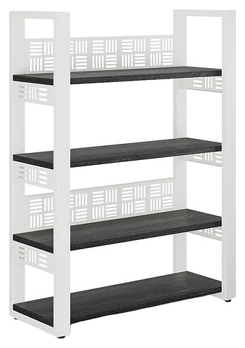 Стеллаж открытый КОБОР SO4-120/36 white/wood