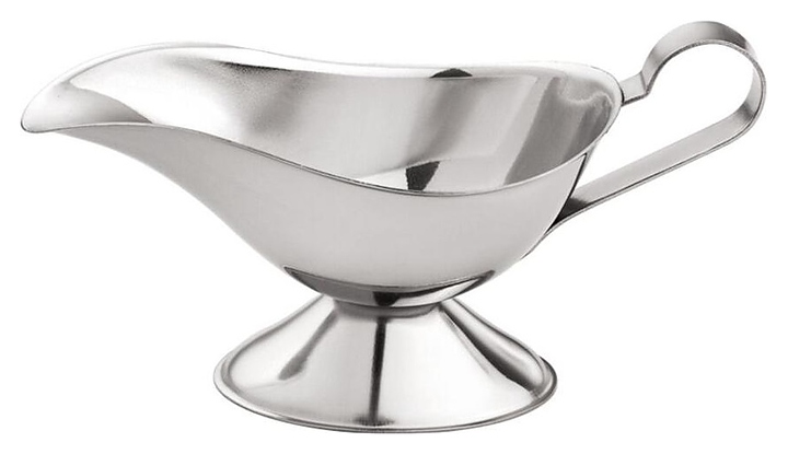 Соусник P.L. Proff Cuisine GB03 65 мл овальный на подставке с ручкой (нерж. сталь)