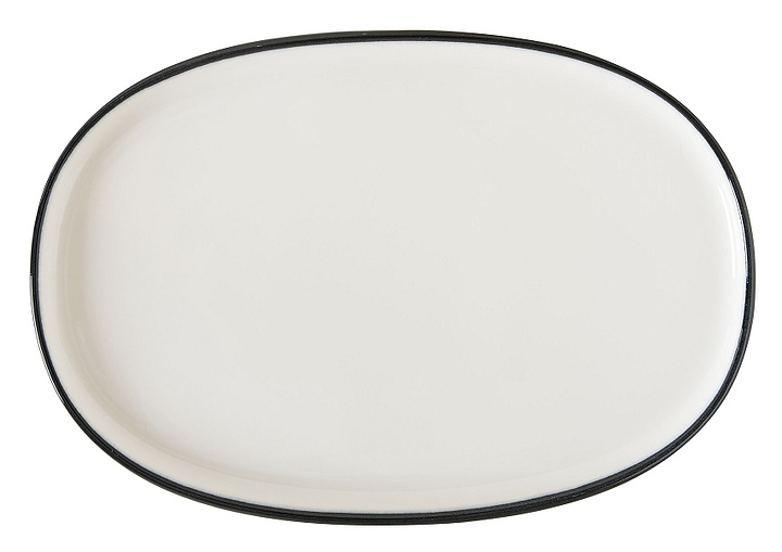 Блюдо для подачи Bonna Линеа Черный Хюгге 77995 340х230 мм