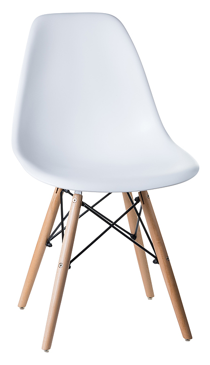 Стул обеденный DOBRIN DSW 638PP-LMZL-N (белый, светлый бук) 4 шт.