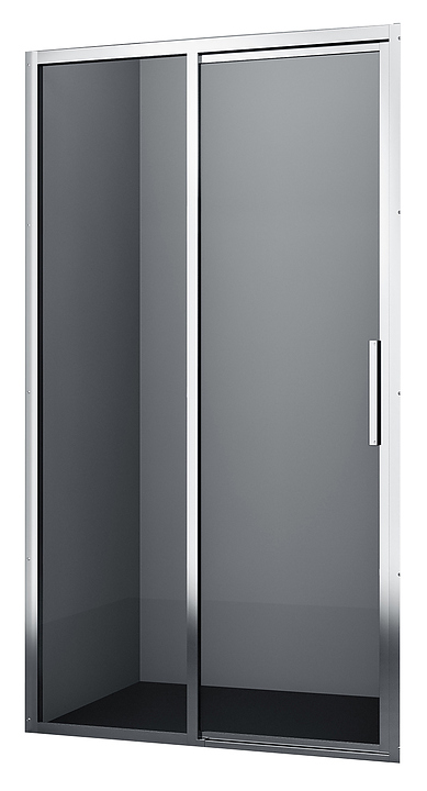 Дверь душевая Wasserkraft Lopau 32S05L 120х200 см, левая, в нишу, раздвижная, серебристый профиль