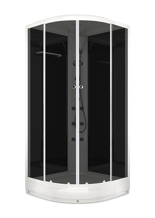 Душевая кабина с гидромассажем и блоком управления Domani-Spa Delight 99 DS01D99LBT10 90х90 см