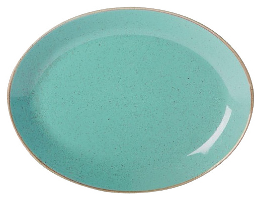 Блюдо овальное Porland Seasons 112118 180x140 мм бирюзовое