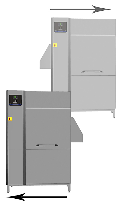 Тоннельная посудомоечная машина Electrolux Professional ESR10E5 Single Rinse