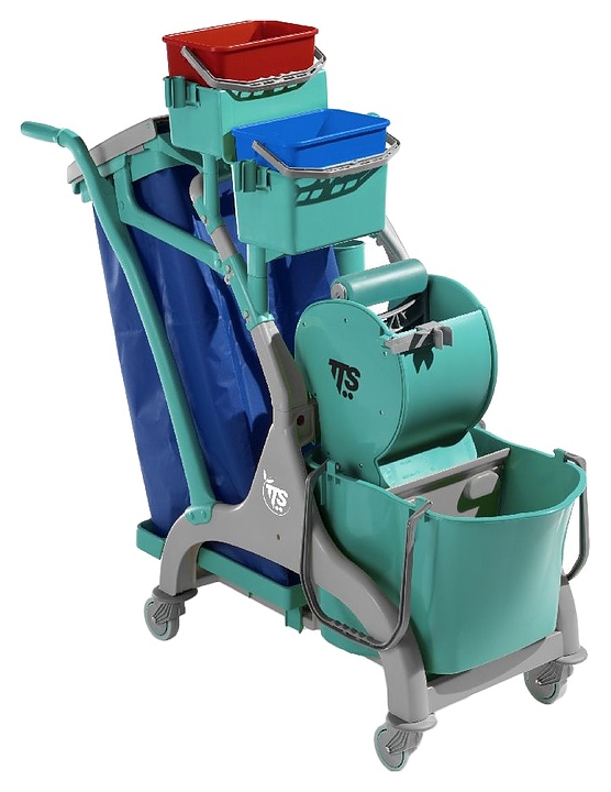 Тележка уборочная TTS Nick Star 90 многофункциональная с отжимом Dry