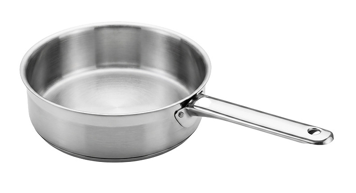 Сотейник Luxstahl Optima кт661 1.7 л d 180 мм h 65 мм, нерж. сталь