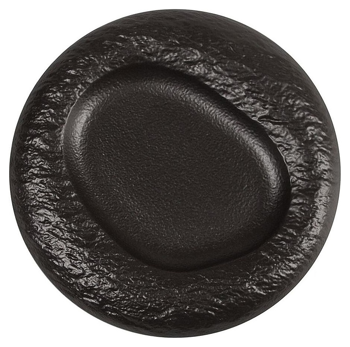 Блюдо сервировочное P.L. Proff Cuisine Black Raw Stellar 52849 d=26,5 см h=3,3 см (фарфор)