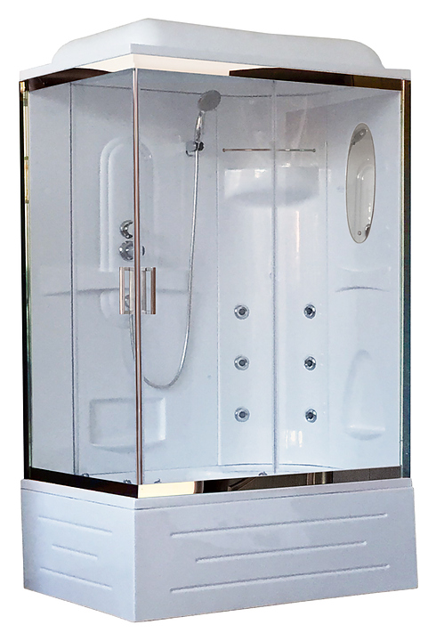 Душевая кабина с гидромассажем Royal Bath RB8120BP2-T-CH-R правая 120х80 см