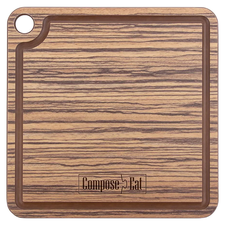 Доска сервировочная ComposeEat PGM1740654KL6 18х18 см, зебрано натуральный