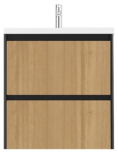 Тумба Velvex KLAUFS 70.2Y tpKLA.70.2Y-617.217 черная+дерево